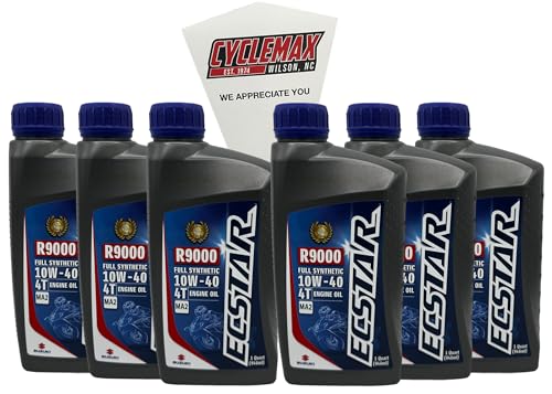 Aceite motor sintético 10w40 Cyclemax pack 6 unidades