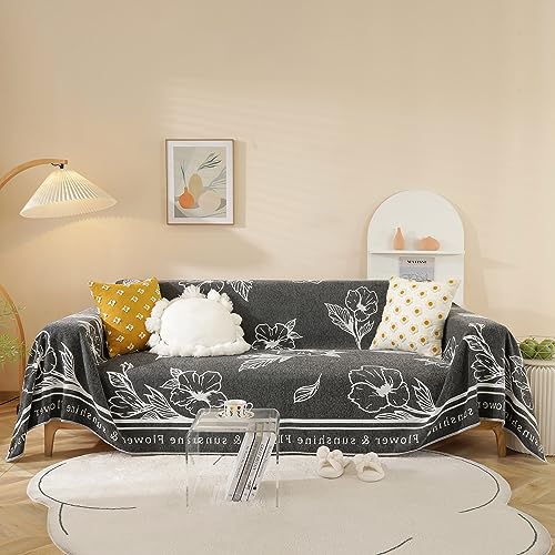 Stacypik Vintage Floral Sofa Cover For Dogs Kids,Reversible Sectional Couch Covers For 2 Cushion Pets Protector For Loveseat Chair Living Room Useful Slip Cover Sofa Throw Cover Home Decor-71X118In #TOP18