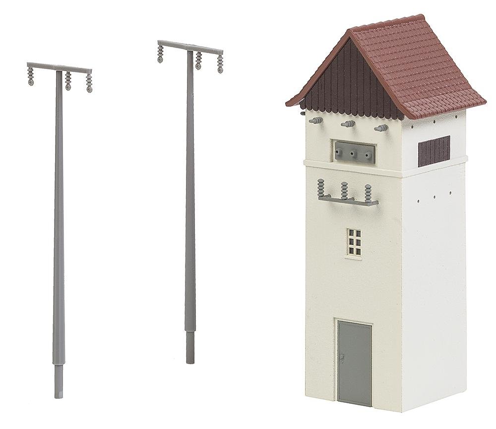 Amazon.com: Faller 120241 Substation with Power Poles HO Scale