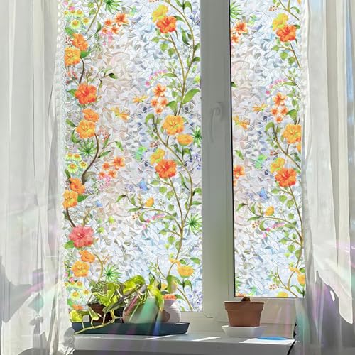 Película para Ventana Privacidad QYLTHRA Hibiscus 23.6x78.7 in miniatura 1