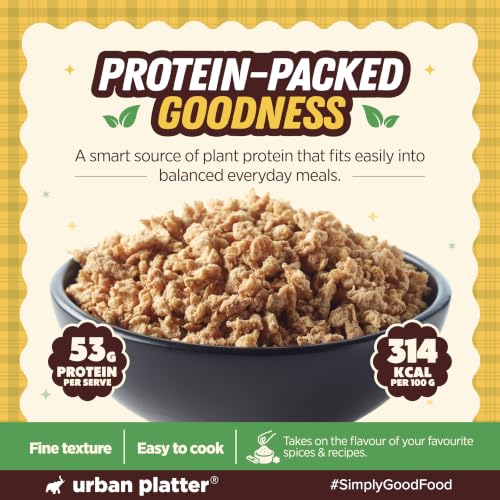 Image of Urban Platter Soya Granules, 300g (53% Plant Protein | Made from Defatted Soy Flour | Fiber Rich Soya Mince)