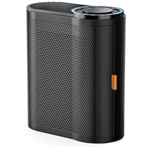 AROEVE Luftreiniger für große Räume bis zu 1095 m² Abdeckung mit Luftqualitätssensoren H13 True HEPA-Filter mit Auto-Funktion, entfernt 99,97% des Staubs, Tierschuppen, Pollen, schwarz