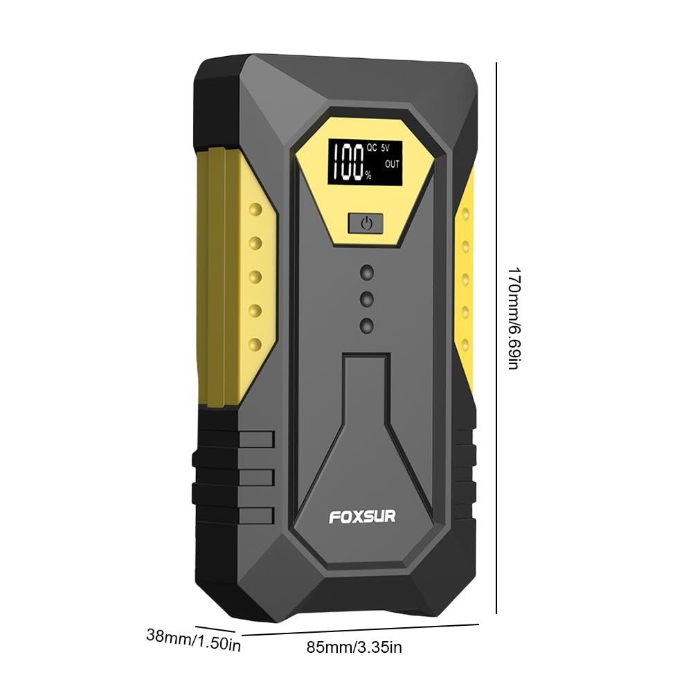 Batteria for Auto Avviatore di Emergenza Display Digitale Caricatore Portatile for Batteria for Auto con Luce LED Booster di Emergenza 800A Booster Batteria di Emergenza
