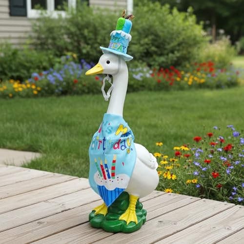 Porch Goose Statue Wear Clothing Outfit-20'High Large...
