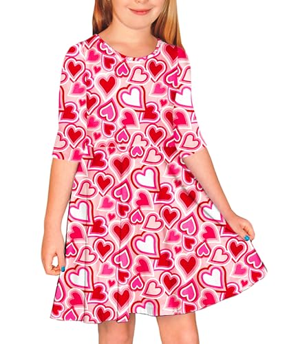 Remimi Girls St Patricks Day Print Dress Irish Twirly Dresses 3-14 Years