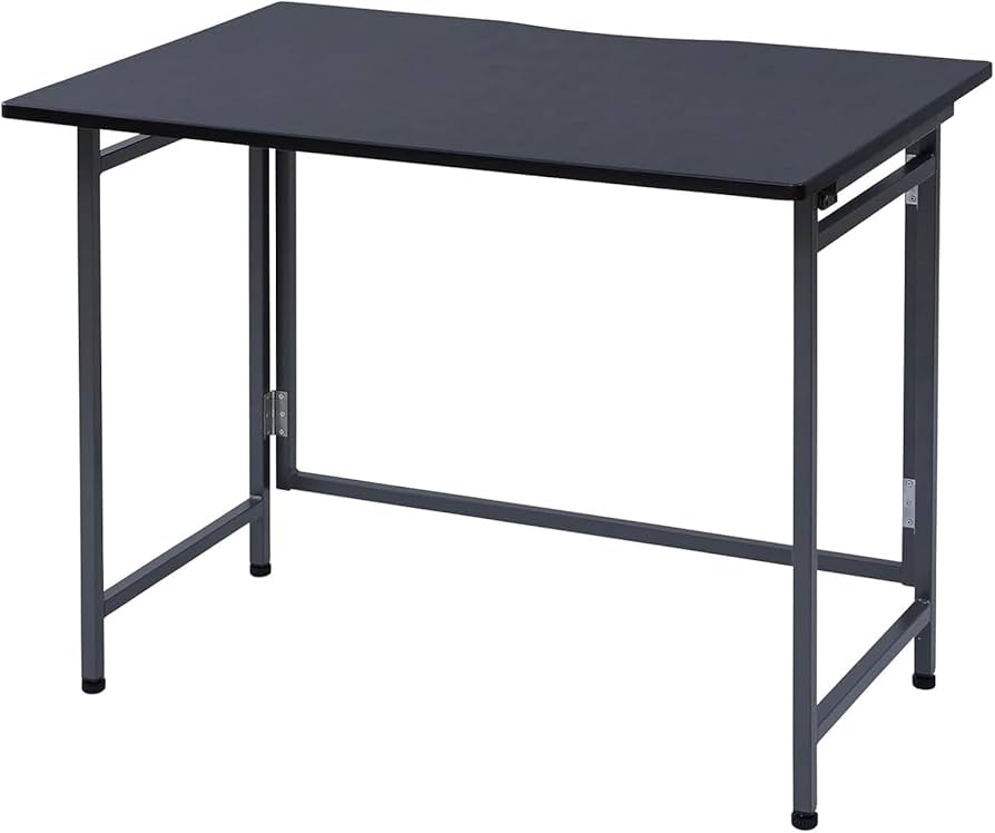 パソコンデスク 折りたたみデスク キャスター付き 幅90×奥行60×高さ80cm Amazon | 折りたたみ パソコンデスク コンパクト アジャスター付