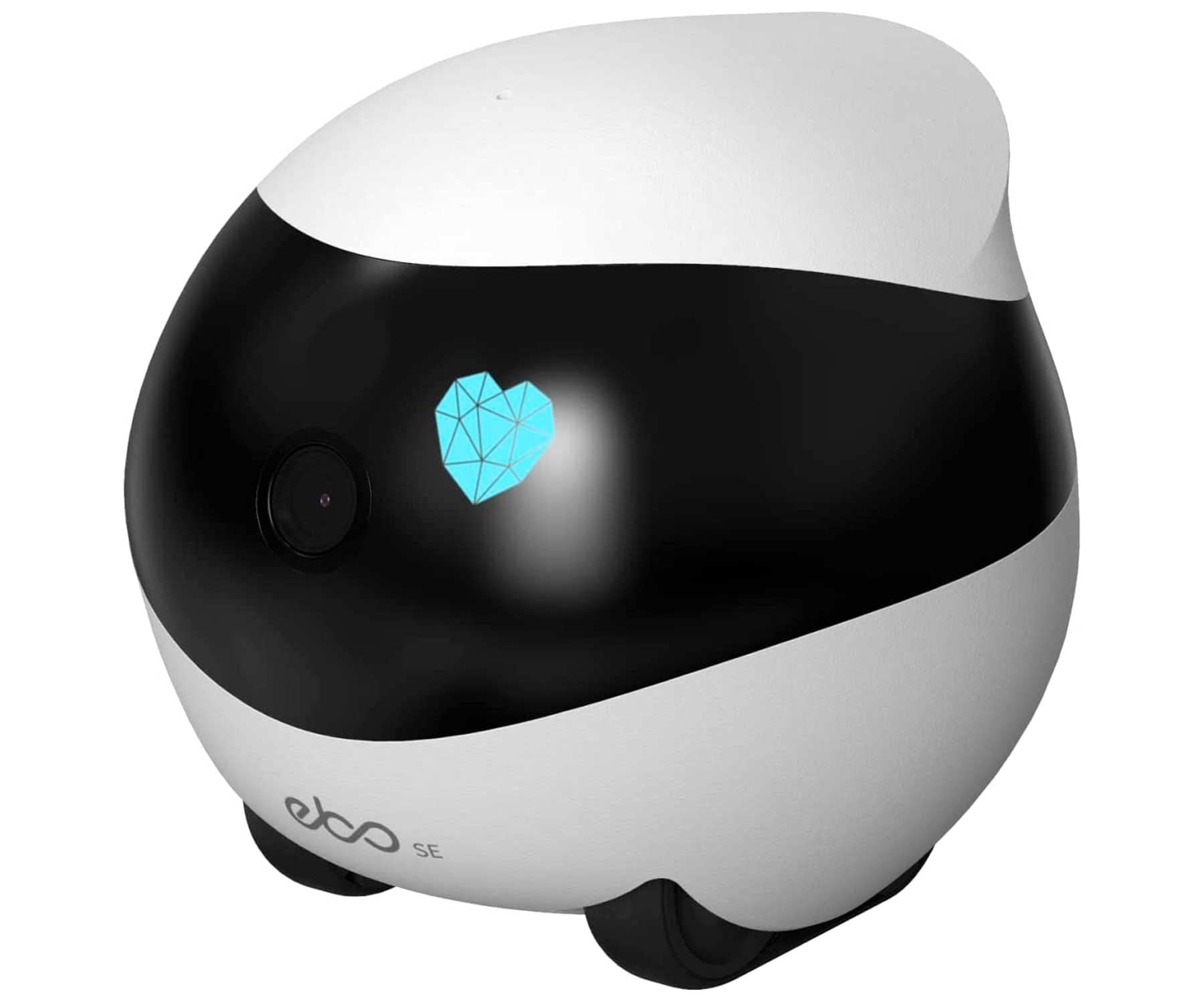Enabot EBO SE Telecamera per Animali Domestici in Movimento 1080P, connettività Wi-Fi, Visione Notturna, Auto-Crociera, Auto-Ricarica, rilevazione del Movimento, Audio a 2 Vie
