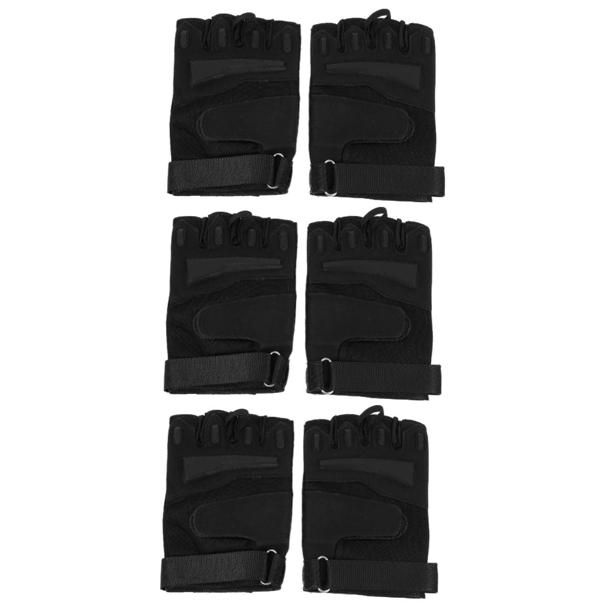 PACKOVE 3 Paar Fahrrad-Fitness-Handschuhe Handwärmer Handschuhe Herren-Fahrrad Fingerlose Training Fitness- rutschfeste Übung