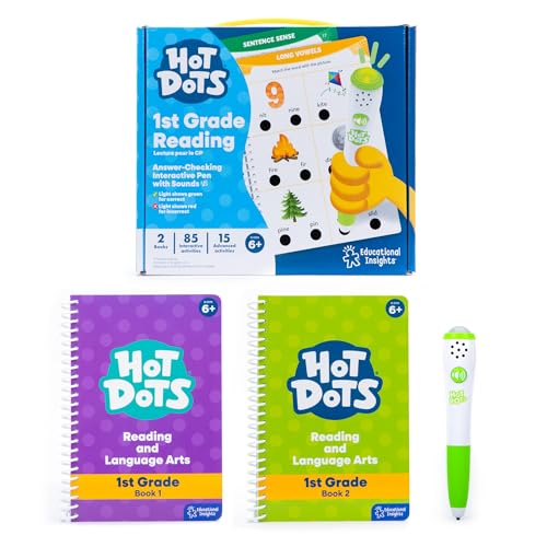 Educational Insights Hot Dots Jr. Let's Master 1st Grade Reading Set - 1st Grade Workbooks with...