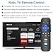 Remote for Roku TV & Cover for Roku Remote, 2-Pack Remotes Cover Compatible with TCL Roku/Onn Roku/Hisense Roku/Philips Roku TV Remote (Green & Blue)