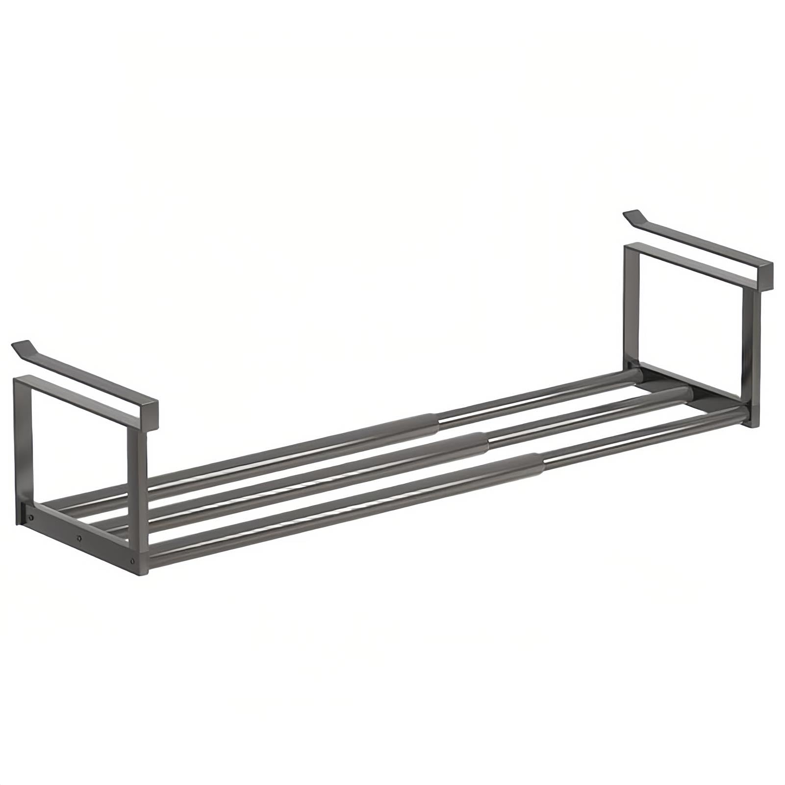 Organizador extensible para debajo del gabinete elimine el caos de tuberías con este estante