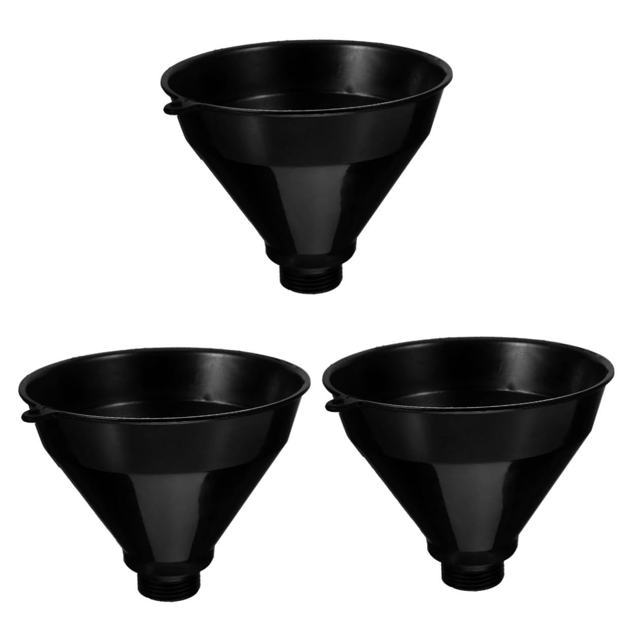 3pezzi Imbuto Multifunzionale Plastica Per Carburante Facile Da Installare Design Con Apertura Ampia Per Versamenti Precisi Per Professionisti e Fai Te Resistente e Duraturo Per