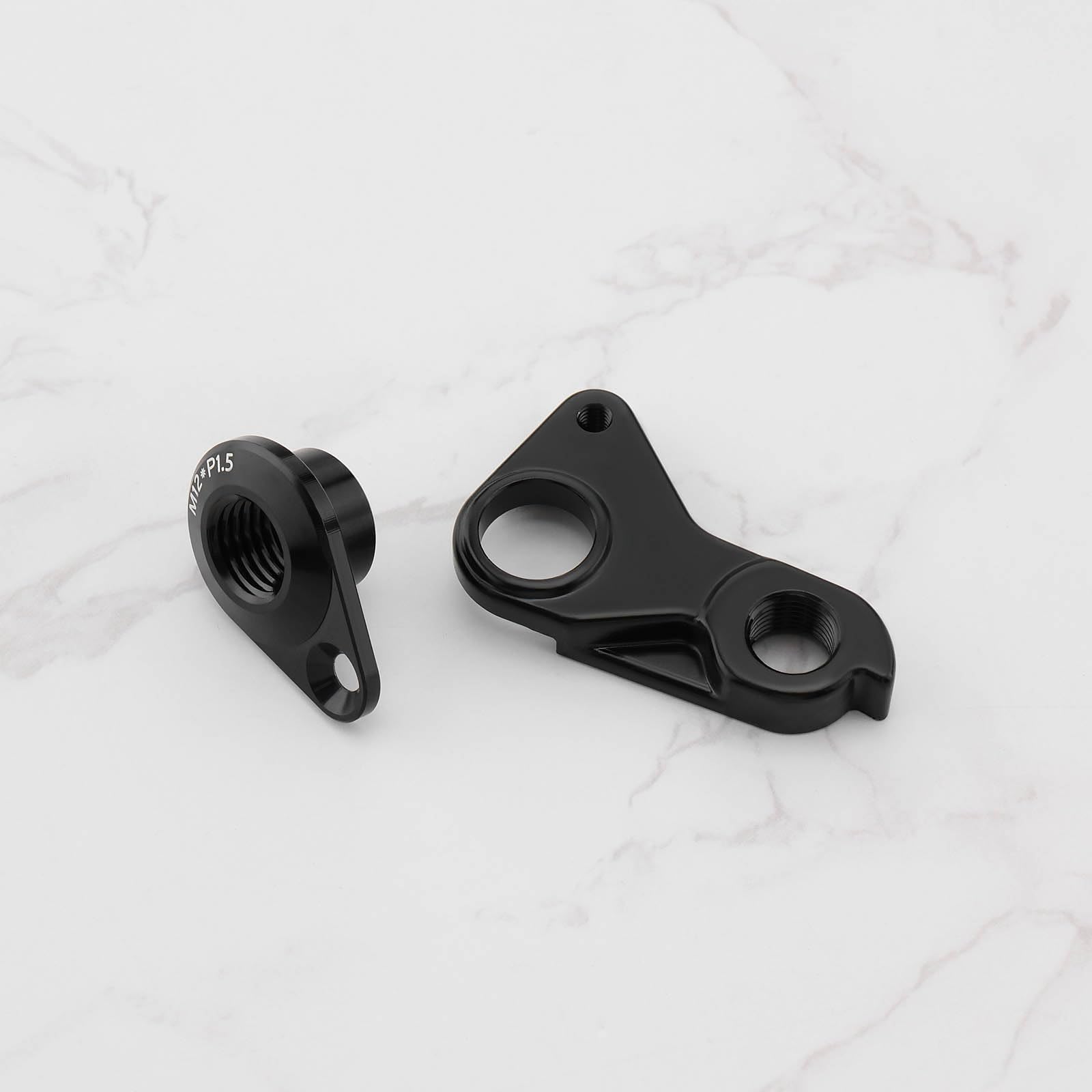 Gancho trasero de bicicleta para desviador trasero, gancho de cambio mecánico de aleación de aluminio compatible con Fuji compatible con Vitus Black