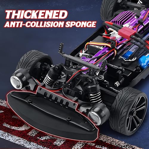 Image of Drift Stunt Remote Control Car, 1 /16 RTR Muscle Caar 35Km /h High Speed RC Drift Car for Adults, 4X4 All Road Drifting Truckr, Drift Rc Car with 7 Modes Angle Eyes Lights Drift Stunt Car