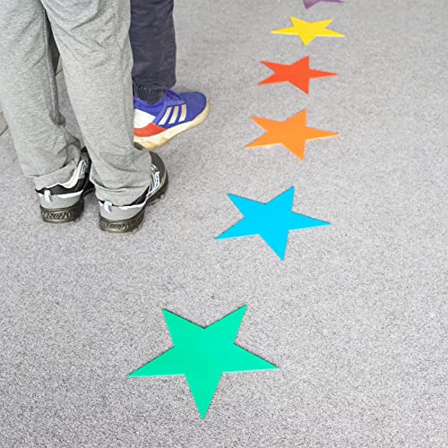 Eco Walker Flat Spot Marker Waterproof Directional Floor Arrow Temporary Direction Sign Anti-Slip Arrow Sign for Floor Carpet Indoor Outdoor Application (Star) - Thumbnail 6