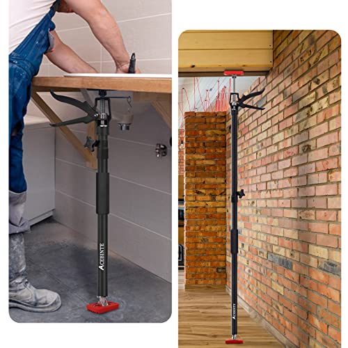 4PK Support Pole,Steel Telescopic Quick Adjustable 3rd Hand Support System, Support Rod, Supports up to 154 lbs Construction Rods for Cabinet Jacks Cargo Bars Drywalls Extends from 50 Inch to 118 Inch by ACEBINTE - Used condition - Image 6