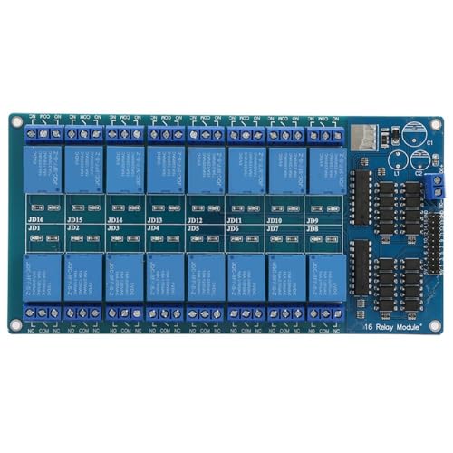 Module relais 16 canaux DC 5V avec optocoupleur et carte d'isolation pour automate PLC