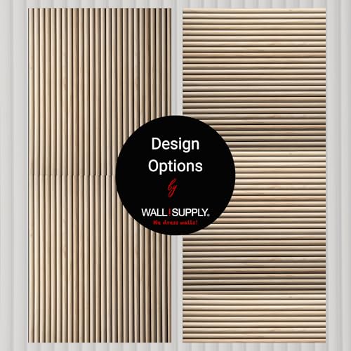 Wall!Supply 3D Wall Panels – Faux Natural Wood Round Slatted – Lightweight Foam (EPS) – Wallpaper Alternative – Easy DIY Installation – 4 Pack, Covers 24.96 Sq Ft by Wall!Supply - Image 6