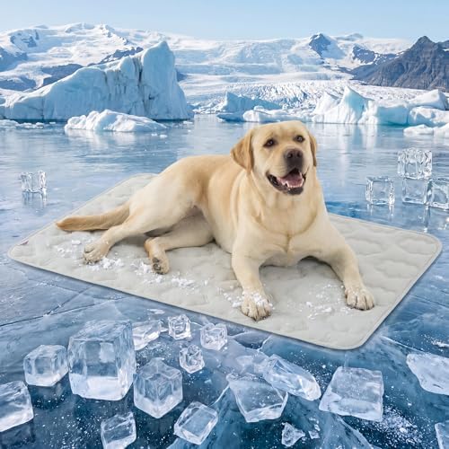 LE SURE ApexCloud™ QMAX>0.5 Breathable XL Dog Cooling Mat,44x30 |...