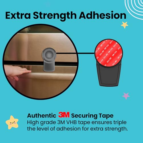 Booboo® Oven Lock x1pc Black Child Oven Lock for Oven Doors - Childproofing Kitchen Safety with Kids Protector, Baby Oven Guard, and Safety Toddler - Easy Install Baby Proof Oven Lock - Thumbnail 3