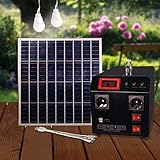 MAUK Solar Power Pack Station Powerpack Komplett Set (Solar Power Pack Station Powerpack 300W) Black