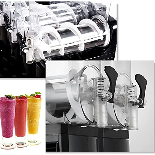 XINDONG Kommerzielle EIS-Slush-Maschine 2x2.5L Doppeltank-Slushie-Maschine mit Dickeneinstellung Maschine für Gefrorene… – Bild 5