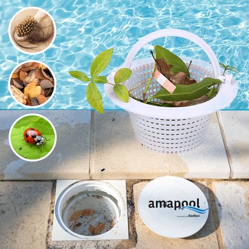 Amapool Skimmerkorb 16 cm - Ersatzkorb Pool Vorfilter & Sieb mit Griff