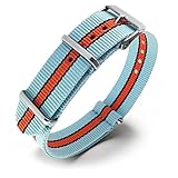 Natos.com - Correas de Reloj NATO de Nylon Militar G10, Para Hombre y Mujer, Hebilla de Acero Inoxidable, 18mm 20mm 22mm
