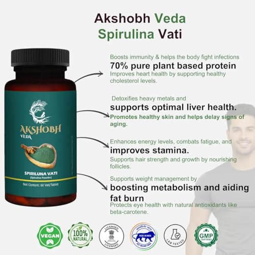 Image of Spirulina Vati - Ayurvedic Tablet for Workout & Energy