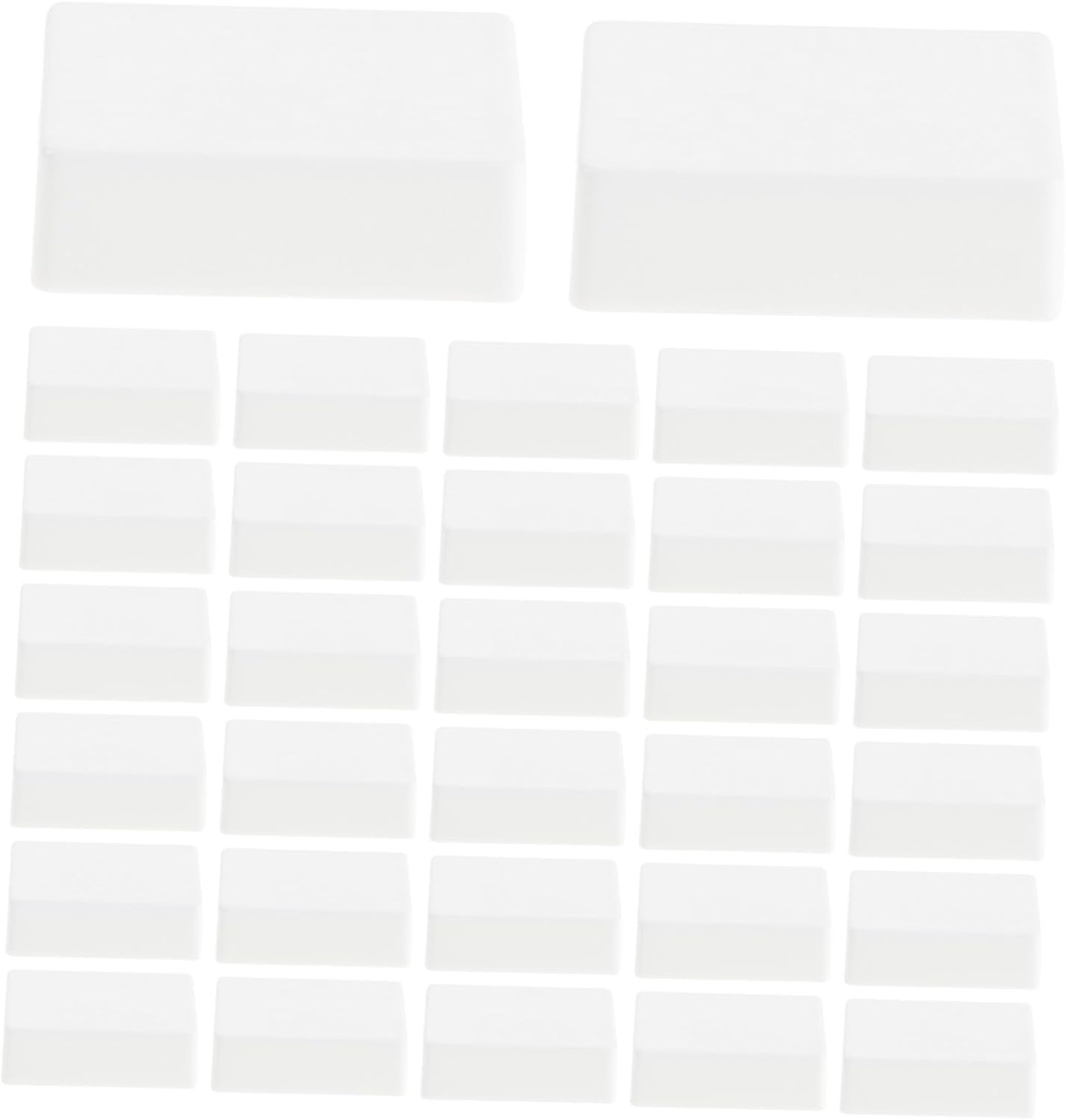 SEWACC 40pcs Empty Watercolor Half Pans with Mixing Tray, Plastic Travel Paint Palette for Artists and Students, Lightweight Organized Pigment Storage for Outdoor Art and Painting