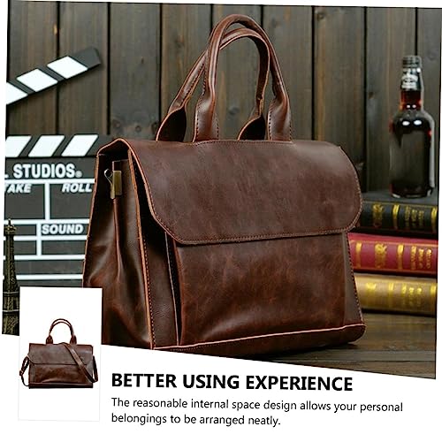 MUSISALY 1 Peça Bolsa Masculina Bolsa Transversal De Couro Bolsa De Computador Para Homem Maleta De