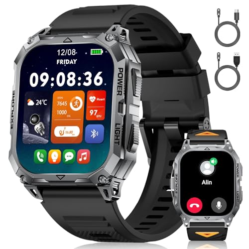 Montre Connectée Homme Militaire, 2.01