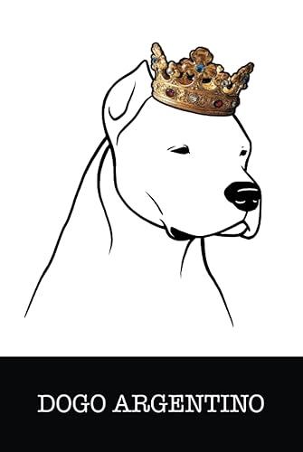 Dogo Argentino Dogo Argentino KingQueen Wearing Crown Notebook Journal