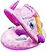 Shengruili Schwimmsitz Kinder,Baby Aufblasbarer Schwimmreifen,Pool Baby Schwimmen Ring,Schwimmreifen Spielzeug (Einhorn Lila)