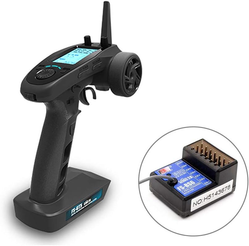 GoolRC Flysky FS-GT5 2.4G Channels AFHDS RC Transmitter with FS-BS6 Receiver for RC Car Boat : Toys & Games