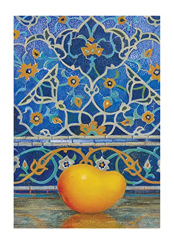 Mosaik Mango Fine Art Print von Val Archer - Kitchen Art, Fruit Print, Mango Print, Home Decor, Wanddruck, Wandkunst, Küchendruck, Mosaik (A5) Cover