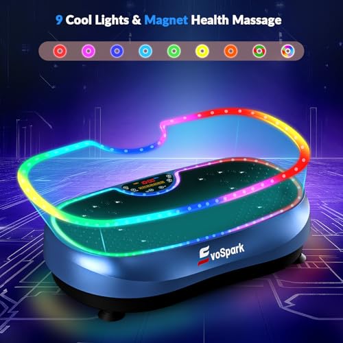 Image of Vibration Plate Exercise Machine, 2026 EvoSpark Dual Motor Vibration Plate for Lymphatic Drainage, 3D & 4D Whole Body Vibration Plates for Weight Loss, Shaker Workout Equipment for Women Men Home