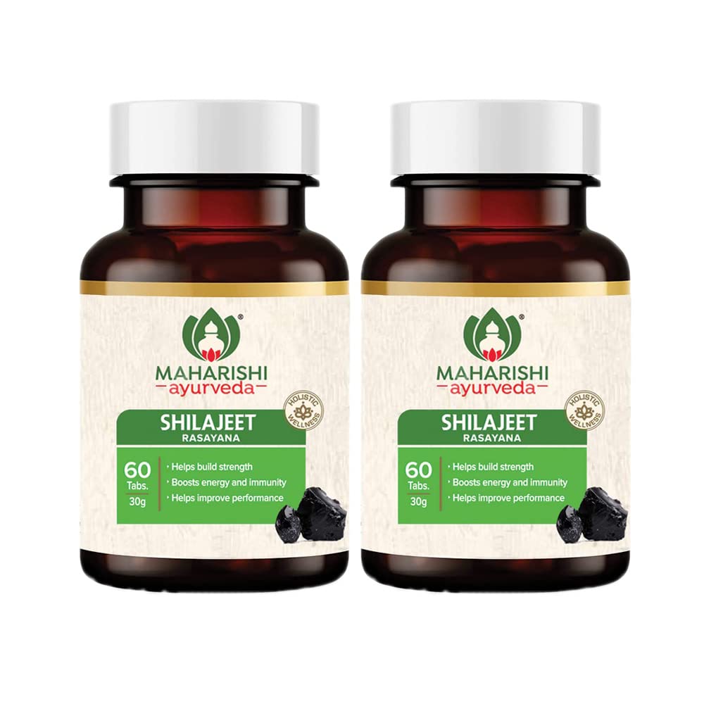 Maharishi Ayurveda Shilajeet Rasayana 500 MG | Natural & Pure Shilajit for Strength, Stamina & Endurance | 60 Tablets Pack of 2 (B0BCWDL3H3) Amazon Price History, Amazon Price Tracker
