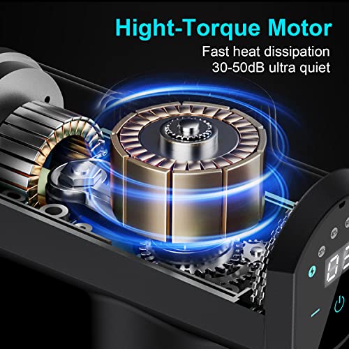 Kelices Massage Gun Deep Tissue Percussion Muscle Massager For Athletes,Handheld Body Back Muscle Massager With 8 Massage Heads And Lcd Touch Screen #TOP2