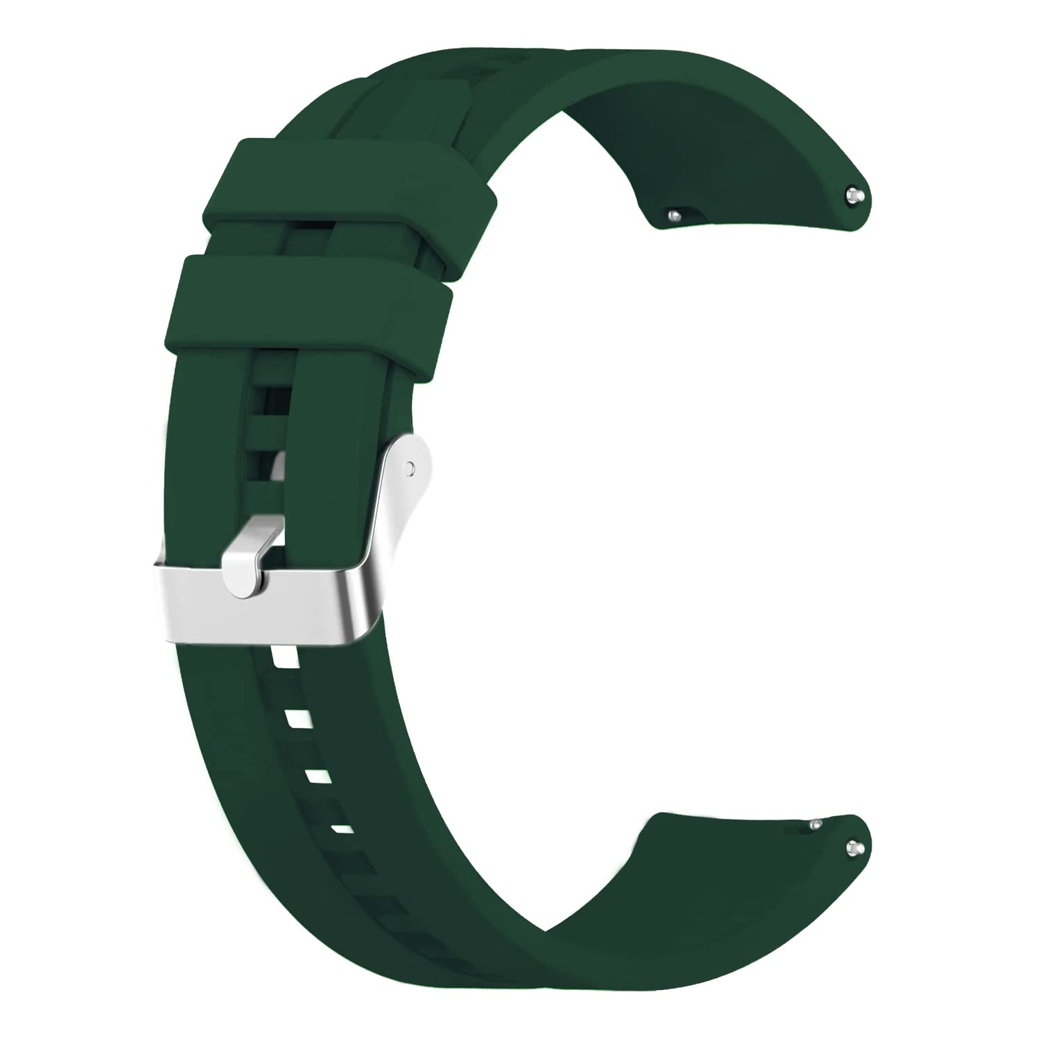 ACM Watch Strap Silicone Belt 22mm compatible with Fire-Boltt Invincible Plus Bsw097 Smartwatch Classic Band Green