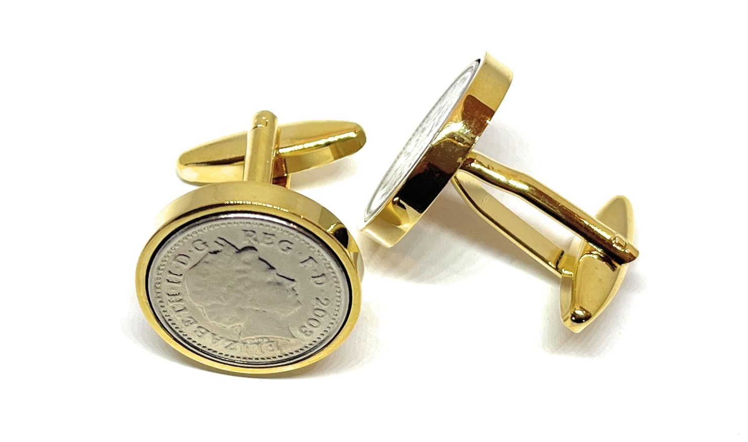Gemelos de moneda GLD Premium HT 2003 para 20º aniversario de boda 3