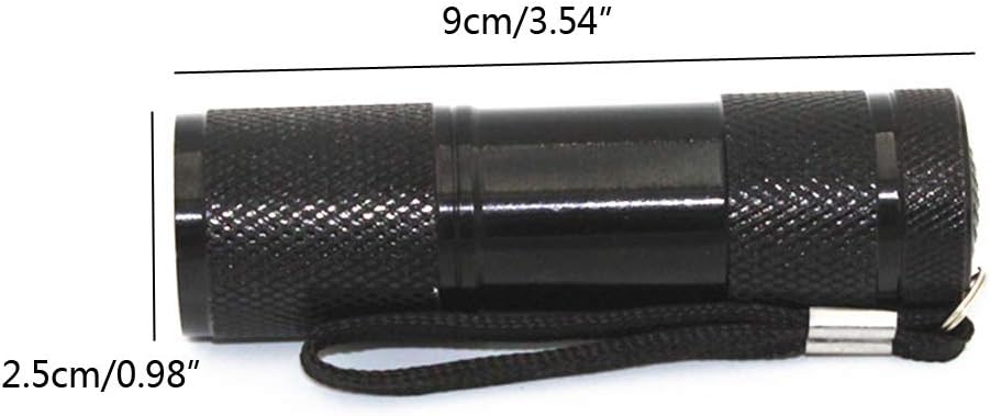 Angwang UV Resin Curer, 9W LED Lamp with 395NM, Blacklight Flash & Jewelry Tool