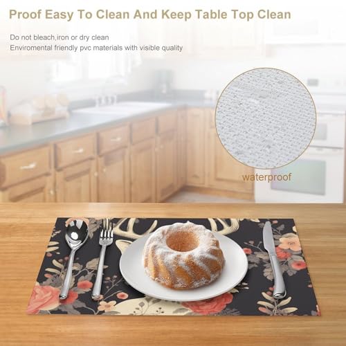 Sets de table lavables en PVC fini les taches sur la table de repas