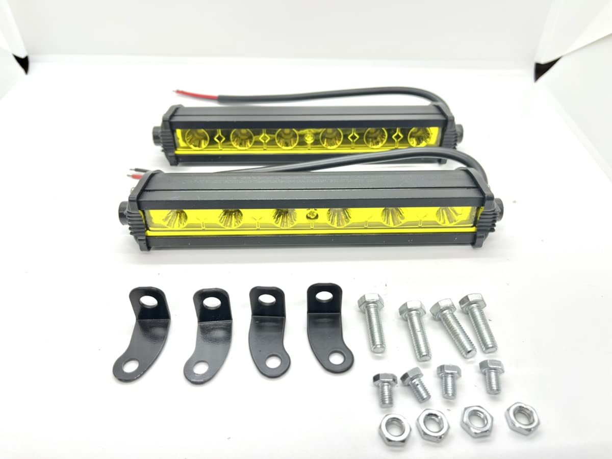 Amazon.co.jp: InZaccaz LED ワークライト 作業灯 12v 24v イエロー