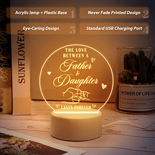 Fathers Day For Dad Gifts, Fathers Day For Dad Gifts From Daughter, Dad Gifts Acrylic Night Light, Dad Birthday Gift, Gifts For Dad, Fathers Day Presents, Presents For Dad, Gifts For Dad Stepdad #TOP1