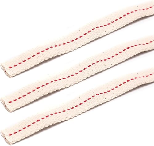 Miniatura 4 de 3 rollos de mecha de algodón plana fuerte, 12 pulgada para linterna de aceite, estufa de quemador de queroseno, lámpara de aceite de iluminación,