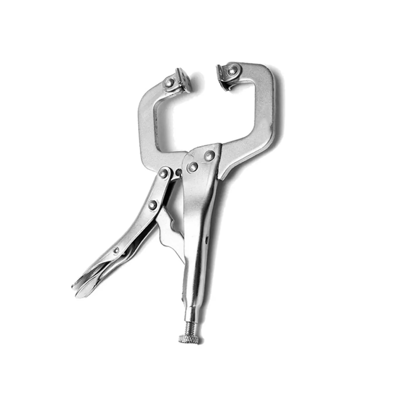 Pinza de soldadura en C para carpintería, localizador de espigas de agarre resistente, mandíbula giratoria, pinza de precisión, herramienta para carpintería