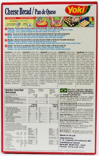 Cheese Bread Mix - Mistura para Pão de Queijo - Yoki - 8.80 oz (250g) - (Pack of 18) - GLUTEN-FREE