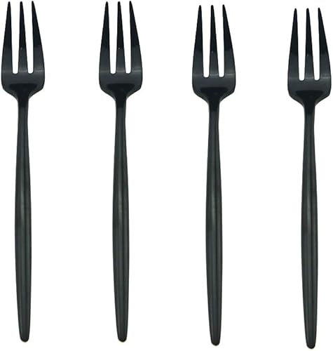 Miniatura 7 de Cucharas de té de acero inoxidable 1810 de lujo espejo pulido negro colorido cuchara de café cuchara de leche cuchara niño cubiertos 6 piezas