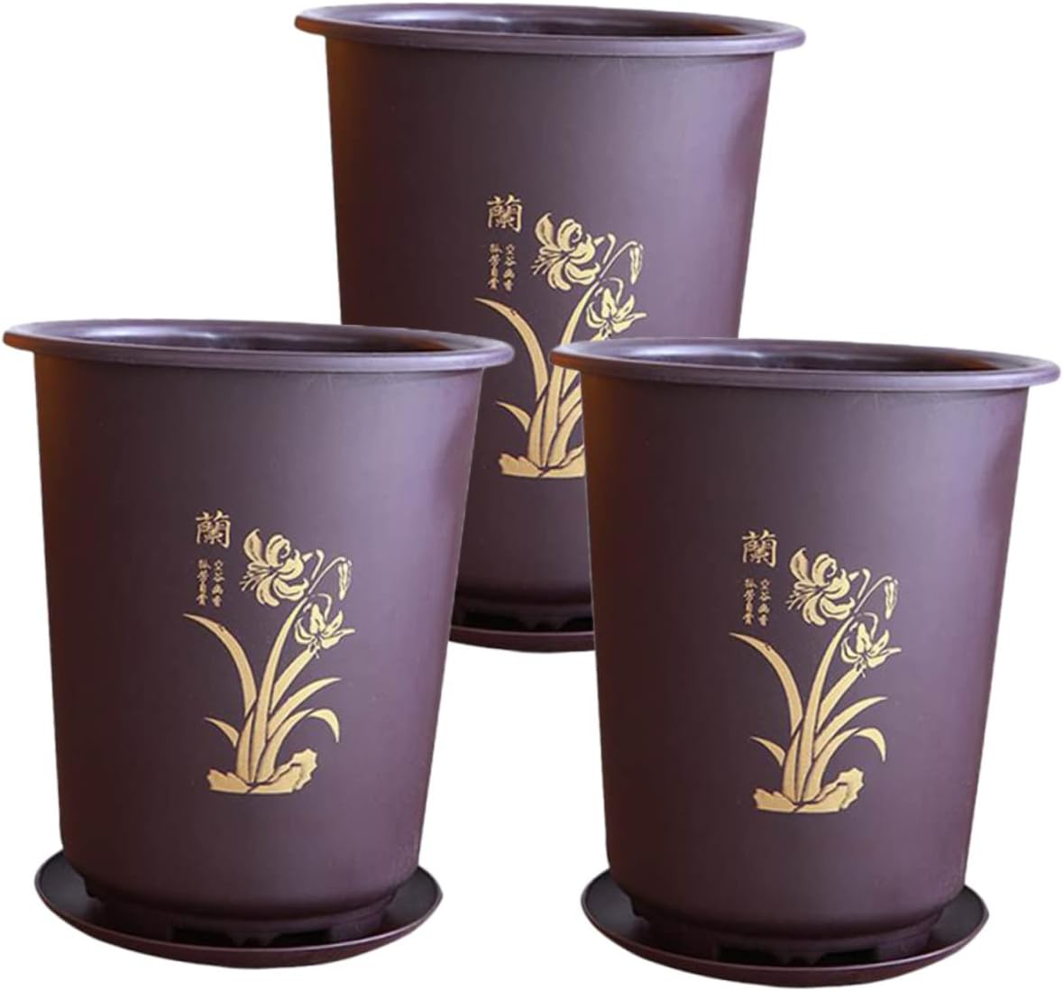 Happyyami 6 Sets Orchid Pot Plant Nursery Pots Cylinder Plant Pots House Plant Pot Gardening Pot Orchid Flower Pots Fleshy Flower Pot Window Flower Pots Bonsai Pot Planter Round Plastic